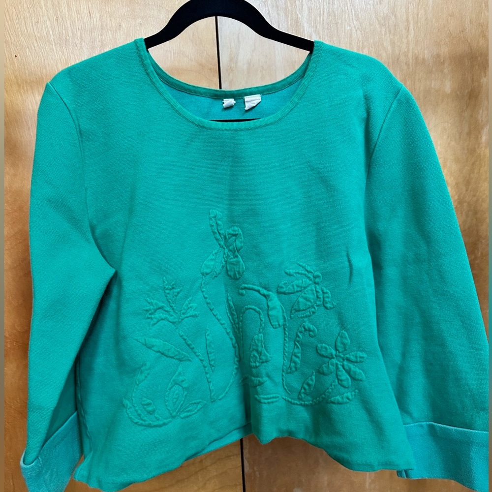 MOTH Green Cotton Sweater